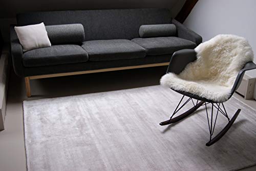 floor factory Moderner Teppich Lounge beige Creme 120x170cm - edler Designer Teppich im Vintage Look von floor factory