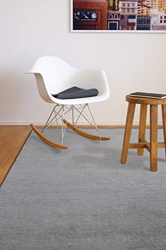floor factory Gabbeh Teppich Karma grau 200x290 cm - handgefertigt aus 100% Schurwolle von floor factory