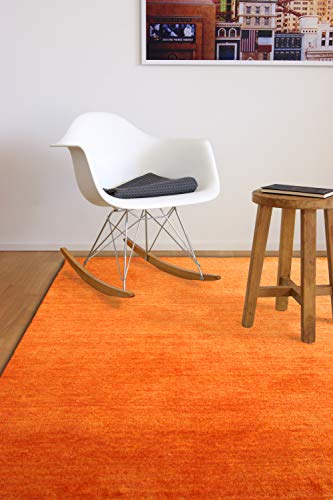 floor factory Gabbeh Teppich Karma orange Terracotta 160x230 cm - handgefertigt aus 100% Schurwolle von floor factory