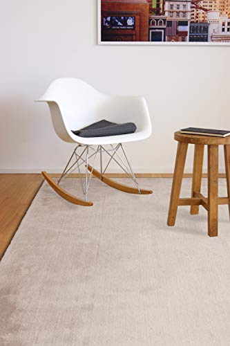 floor factory Moderner Teppich Pure beige 120x170 cm - flauschig weicher, pflegeleichter Teppich mit kurzem Flor floor factory Moderner Teppich Pure beige 120x170 cm - flauschig weicher, pflegeleichter Teppich mit kurzem Flor von floor factory