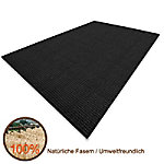 Floordirekt Teppich-Läufer Sylt 11282 Schwarz Rechteckig 1000 mm x 2500 mm von floordirekt