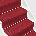 Floordirekt Treppenteppich Sylt 23083 Rot Rechteckig 800 mm x 1000 mm von floordirekt
