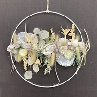 Fenster/Türschmuck Handgearbeitet Ganzjährig Auf Dekoring Weiß-Creme, Ca. 30 cm Als Floraler Hoop, Trockenblumen, Haltbar, „Blütentraum 11" Fenster/Türschmuck Handgearbeitet Ganzjährig Auf Dekoring Weiß-Creme, Ca. 30 cm Als Floraler Hoop, Trockenblumen, Haltbar, „Blütentraum 11" von floralkreativ