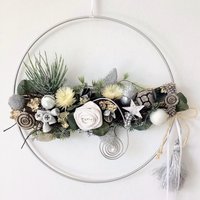 Türkranz/Fensterkranz Hoop Advent Künstlich Weihnachten 30 cm Adventlicher Wandschmuck Handgearbeitet Haltbar Adventdeko „Hoop Stern 2" Türkranz/Fensterkranz Hoop Advent Künstlich Weihnachten 30 cm Adventlicher Wandschmuck Handgearbeitet Haltbar Adventdeko „Hoop Stern 2" von floralkreativ