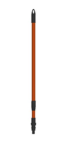 florasun Teleskopstiel aus Stahl/Kunststoff, ausziehbar, ca. 87-147 cm, mit Aufhänge-Öse, in orange/grau von florasun