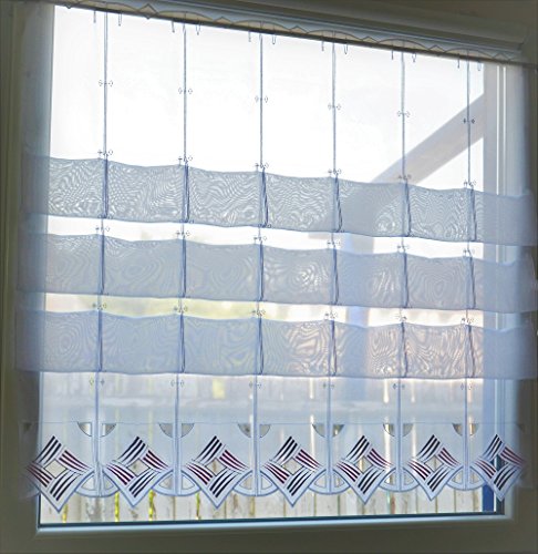 Florentina Gardine violett mit Höhe 170cm (ungerafft) | Breite wählbar in 16cm Schritten | Transparent, Schnittfest | Polyester von Florentina