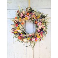 Kranz Türkranz Türkränze Wandkranz Natur Handarbeit Trockenkranz Bambus Achilea Herbstkranz von floristikwerkstatt