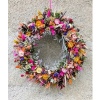 Türkranz 50 cm Türkränze Wandkranz Natur Handarbeit Trockenkranz Eukalyptus Trockenblumenkranz Herbstkranz von floristikwerkstatt