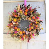 Türkranz Türkränze Wandkranz Natur Handarbeit Trockenkranz Eukalyptus Herbstkranz von floristikwerkstatt