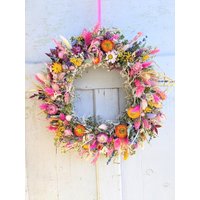 Türkranz Türkränze Wandkranz Natur Handarbeit Trockenkranz Eukalyptus Trockenblumenkranz Trockenblumen Haltbar Herbstkranz von floristikwerkstatt