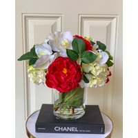 Große Echte Touch Hydrangea Arrangement - Real Blumenarrangement Pfingstrose Künstliche Blumen Große Echte Touch Hydrangea Arrangement - Real Blumenarrangement Pfingstrose Künstliche Blumen von flovery