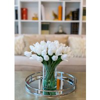 Große Weiße Echte Touch Tulpe Arrangement-40 Tulpen Herzstück-Real Blume Arrangement-Seide Arrangement-Home Decor Arrangement Große Weiße Echte Touch Tulpe Arrangement-40 Tulpen Herzstück-Real Blume Arrangement-Seide Arrangement-Home Decor Arrangement von flovery
