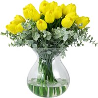 Real Touch Tulpen Centerpiece, Frühling Florales Arrangement, Blumen Tisch Mittelstück, Modernes Arrangement von flovery