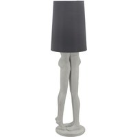 Flowerbox Stehlampe, BxHxL: 41 x 156 x 41 cm - grau von Flowerbox