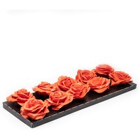 Flowerbox Wachsrose - orange von Flowerbox