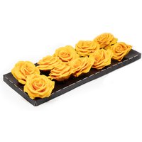 Flowerbox Wachsrose - orange von Flowerbox