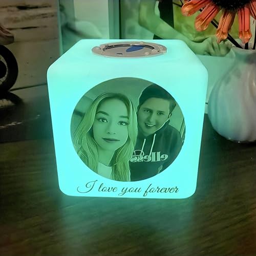 Personalisierte Geschenke Foto Lampe Fotogeschenke Bilder Personalisiertes Nachtlicht für Frauen Geschenk Weihnachten Valentinstag zum Jahrestag Geschenk (Stil 12) von flowers Hua