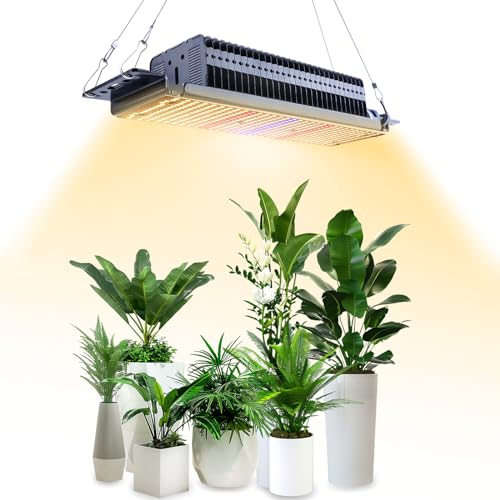 300W Pflanzenlampe Led Vollspektrum, 465LEDs Dimmbares Pflanzenlicht, Upgraded PPFD 783.56 μmol/s/㎡ Pflanzenwachstumslicht für Indoor-Pflanzenzucht, Hydroponik, Garten Blumen von flowlamp