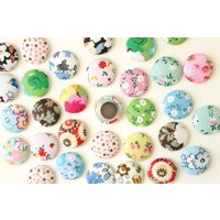 Florale Stoffknopf Magnete Starke Kühlschrankmagnete Im 20 Mm Set von fluteofthehour