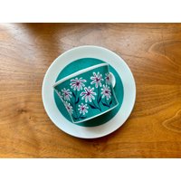 Rörstrand Palma Grön Tasse Und Untertasse Vdn V555 von flyingdustbunny