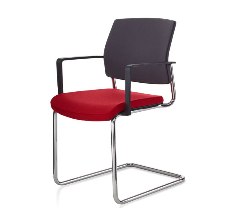 fm Büromöbel Netgo Konferenzstuhl Freischwinger mit Polsterrücken fm Büromöbel Netgo Konferenzstuhl Freischwinger mit Polsterrücken von fm Büromöbel