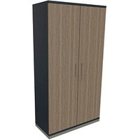 fm Aktenschrank Oldenburg, 4260649682289 lavagrau, eiche 4 Fachböden 100,0 x 44,2 x 186,9 cm von fm