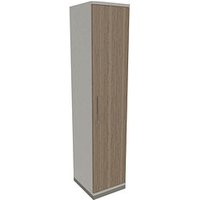 fm Aktenschrank Oldenburg, 4260649681268 weiß, eiche natur 4 Fachböden 40,0 x 44,2 x 186,9 cm von fm