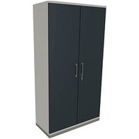 fm Aktenschrank Oldenburg, 4260649681084 weiß, lavagrau 4 Fachböden 100,0 x 44,2 x 186,9 cm von fm