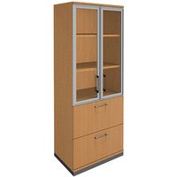 fm Aktenschrank Oldenburg, 4260429767496 buche 2 Fachböden 80,0 x 44,2 x 186,9 cm von fm