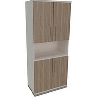 fm Regalschrank Oldenburg, 4260649684115 weiß, eiche natur  80,0 cm 44,2 cm von fm