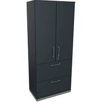 fm Aktenschrank Oldenburg, 4260649684955 lavagrau 2 Fachböden 80,0 x 44,2 x 186,9 cm von fm