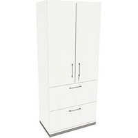 fm Aktenschrank Oldenburg, 4260649684757 weiß 2 Fachböden 80,0 x 44,2 x 186,9 cm von fm