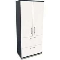 fm Aktenschrank Oldenburg, 4260649684931 lavagrau, weiß 2 Fachböden 80,0 x 44,2 x 186,9 cm von fm