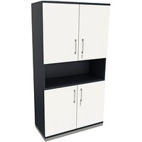 fm Regalschrank Oldenburg, 4260649684382 weiß, lavagrau 100,0 cm 44,2 cm von fm