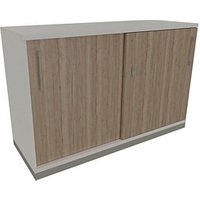 fm Schiebetürenschrank Oldenburg, 4260649683187 weiß, eiche natur 1 Fachboden 120,0 x 44,2 x 78,1 cm von fm