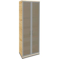 fm Aktenschrank Sidney, 4260267329313 königsahorn, Acrylglas satiniert 5 Fachböden 80,0 x 44,2 x 222,1 cm von fm