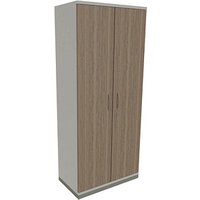 fm Aktenschrank Sidney, 4260429763788 weiß, eiche natur 4 Fachböden 80,0 x 44,2 x 186,9 cm von fm