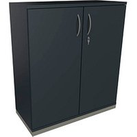 fm Aktenschrank Sidney, 4290429764693 lavagrau 2 Fachböden 100,0 x 44,2 x 113,3 cm von fm