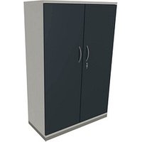 fm Aktenschrank Sidney, 4260429763627 weiß, lavagrau 3 Fachböden 100,0 x 44,2 x 151,7 cm von fm