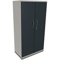 fm Aktenschrank Sidney, 4260429763658 weiß, lavagrau 3 Fachböden 80,0 x 44,2 x 151,7 cm von fm