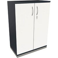 fm Aktenschrank Sidney, 4260429764600 lavagrau, weiß 2 Fachböden 80,0 x 44,2 x 113,3 cm von fm