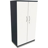 fm Aktenschrank Sidney, 4260429764617 lavagrau, weiß 3 Fachböden 80,0 x 44,2 x 151,7 cm von fm