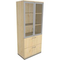 fm Aktenschrank Sidney, 4260267328729 königsahorn 2 Fachböden 80,0 x 44,2 x 186,9 cm von fm