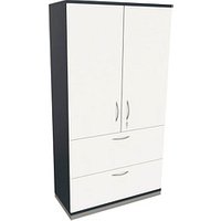 fm Aktenschrank Sidney, 4260649685686 lavagrau, weiß 2 Fachböden 100,0 x 44,2 x 186,9 cm fm Aktenschrank Sidney, 4260649685686 lavagrau, weiß 2 Fachböden 100,0 x 44,2 x 186,9 cm von fm