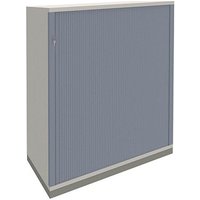 fm Sidney Rollladenschrank lichtgrau, silber 2 Fachböden 100,0 x 44,2 x 113,3 cm von fm