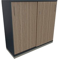 fm Schiebetürenschrank Sidney, 4260429767137 lavagrau, eiche natur 2 Fachböden 120,0 x 44,2 x 113,3 cm von fm