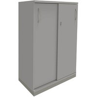 fm Schiebetürenschrank Sidney, 4260267327784 lichtgrau 2 Fachböden 80,0 x 44,2 x 113,3 cm von fm