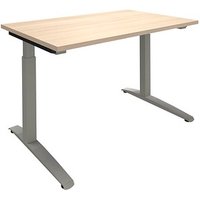 fm Sidney höhenverstellbarer Schreibtisch akazie rechteckig, C-Fuß-Gestell Quadratrohr silber 120,0 x 80,0 cm fm Sidney höhenverstellbarer Schreibtisch akazie rechteckig, C-Fuß-Gestell Quadratrohr silber 120,0 x 80,0 cm von fm