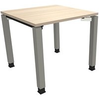 fm Sidney höhenverstellbarer Schreibtisch akazie rechteckig, 4-Fuß-Gestell Quadratrohr silber 80,0 x 80,0 cm fm Sidney höhenverstellbarer Schreibtisch akazie rechteckig, 4-Fuß-Gestell Quadratrohr silber 80,0 x 80,0 cm von fm
