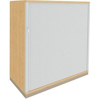 fm fastline Rollladenschrank silber, königsahorn 2 Fachböden 120,0 x 44,2 x 113,3 cm von fm